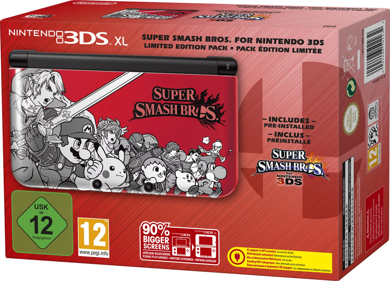 Nintendo - 3DS XL - Super Smash Bros. Limited Edition 2DS/3DS