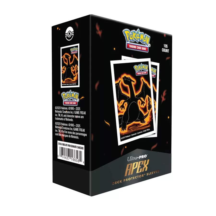Ultra Pro - Pokémon JCC - Sachet de 105 protèges cartes Apex Neon Kanto Dracaufeu - UK