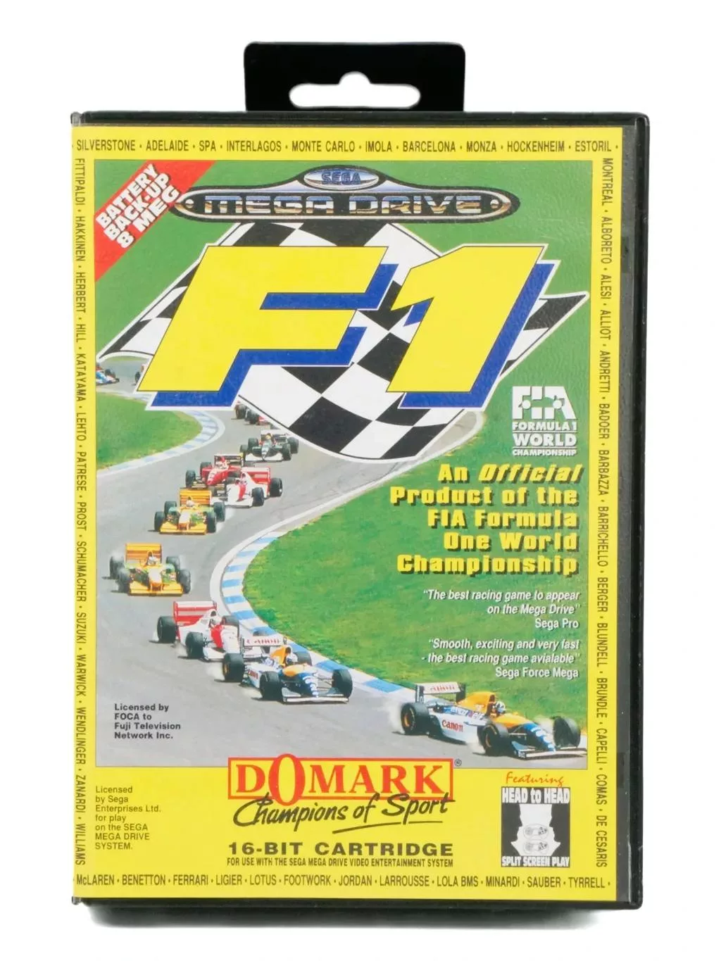 F1 / Formula One — Mega Drive