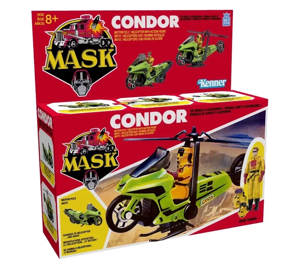 M.A.S.K. Action Figurine et Véhicule Brad Turner with Condor 15cm