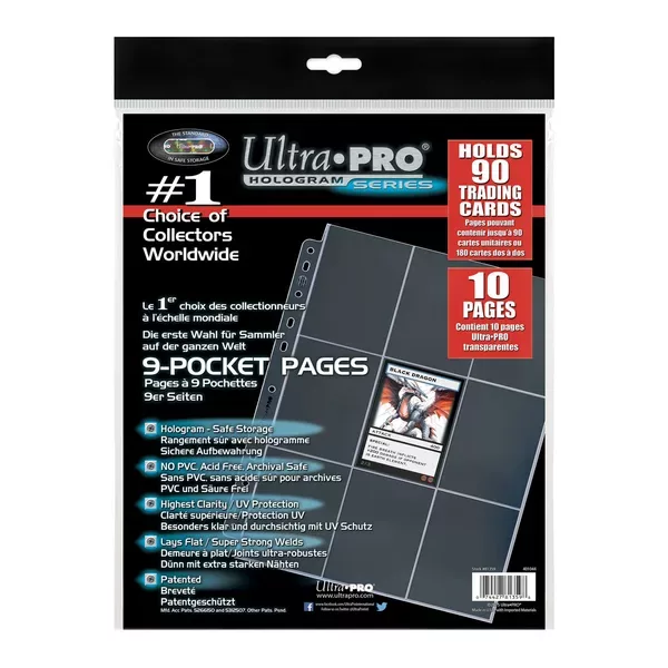 Ultra Pro Platinum – 10 pages à 9 pochettes
