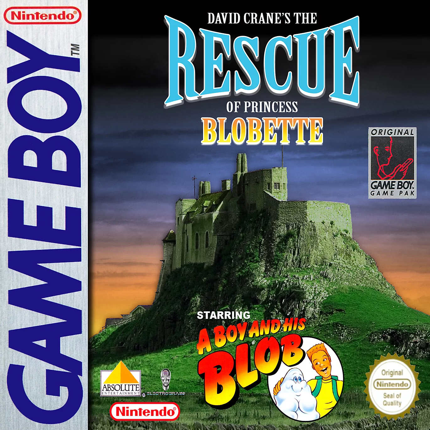 David Crane's The Rescue of Princess Blobette Starring A Boy and his Blob - CCB Game Boy Classic