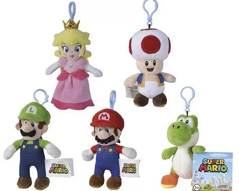 Super Mario – Porte-clés peluche 12 cm