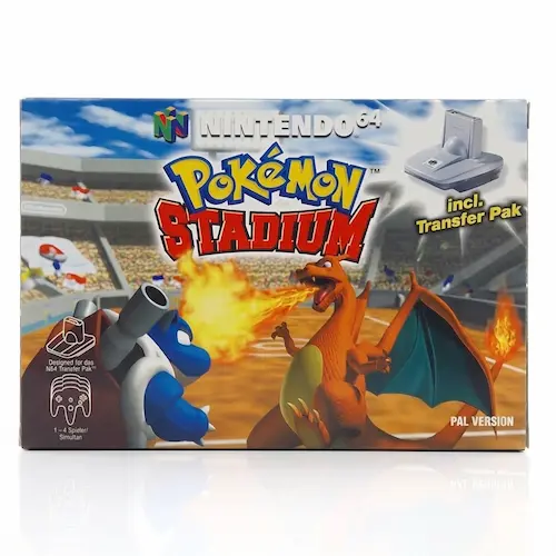 Pokémon Stadium + Transfer Pak - CIB N64
