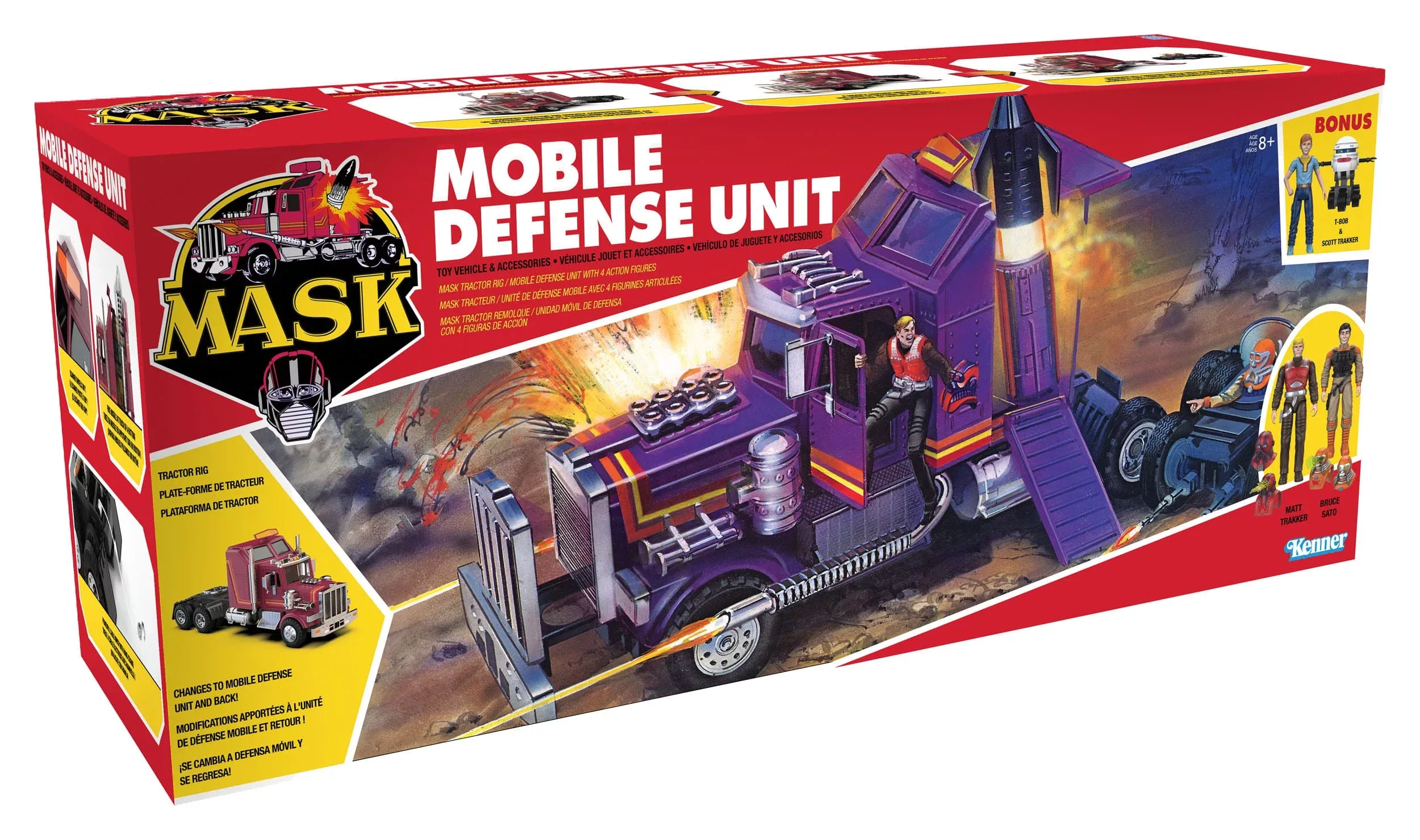 M.A.S.K. Action Figurine et Véhicule Rhino Mobile Defense Unit (MDI)
