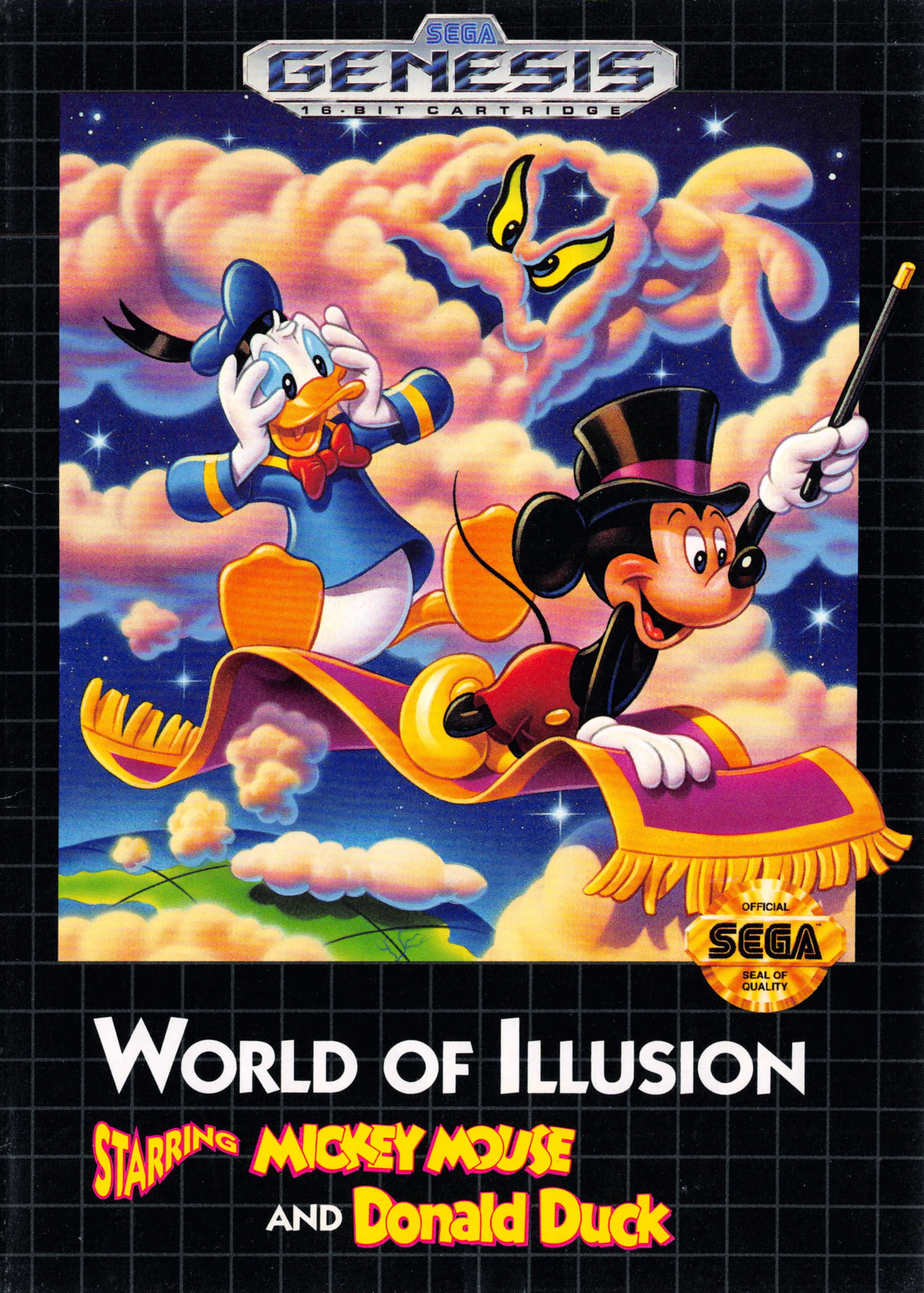 World of Illusion Starring Mickey Mouse and Donald Duck - BOX Mega Drive
